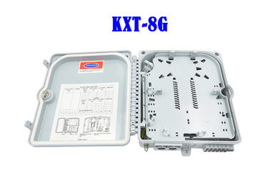 جعبه توزیع فیبر نوری 8 هسته ای PC خاکستری ABS Splitter Fiber Splicing LGX 1×8