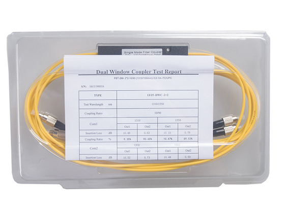 فیلتر فیبر نوری ABS FBT 2×2 Fiber Optical Coupler FC/UPC 50/50 ABS 3.0mm