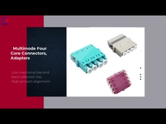 عملکرد عالی آداپتور فیبر نوری 4 هسته ای LC ارتباطی سیستم FTTH آبی
