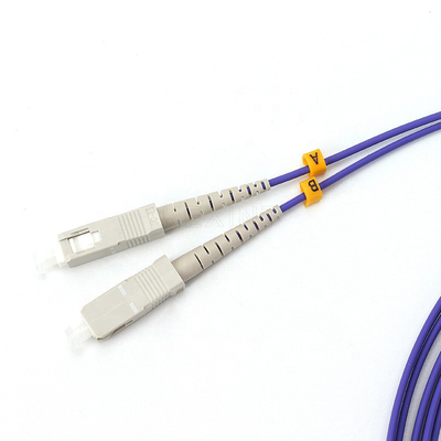 FTTH Duplex MM OM2 SC LC Fiber Optic Patch Cord 50/125 2.0mm 3m LSZH Purple