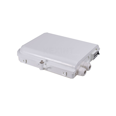 جعبه توزیع فیبر نوری KEXINT KXT-A-8B FTTH 8 هسته برای فضای باز IP66 سفید ضد آب