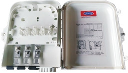 جعبه توزیع فیبر نوری KEXINT KXT-A-8B FTTH 8 هسته برای فضای باز IP66 سفید ضد آب