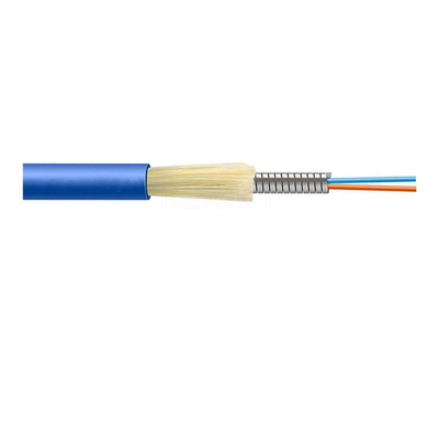 کابل فیبر نوری داخلی KEXINT GJKXTKJ-48B6a2 FTTH GJSFJV چند حالته آبی SM