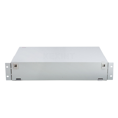 قاب توزیع نوری ODF پچ پنل فیبر نوری SC LC 72 پورت 2U Rack Mount