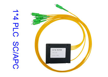 1x4 فیبر نوری PLC شکاف، FTTH ABS PLC شکاف 3.0 1260 نانومتر تا 1650 نانومتر طول موج