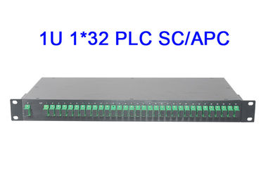 1U 1x32 فیبر نوری PLC تقسیم ماژول ماژول رک پایه دیجیتال از دست دادن درج کم