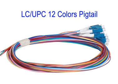 LC/UPC 12 Core Colors SM Patch Cord Fiber Patch Cables G652D G657A1 G657A2 1m 1.5m