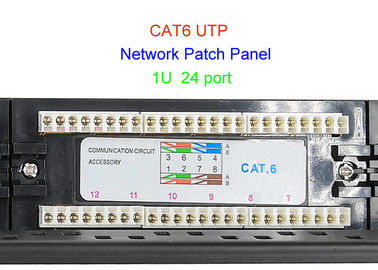1U 19 Inch UTP Copper Lan Cable 2U CAT5E CAT6 24 48 Port RJ45 Patch Panel Network