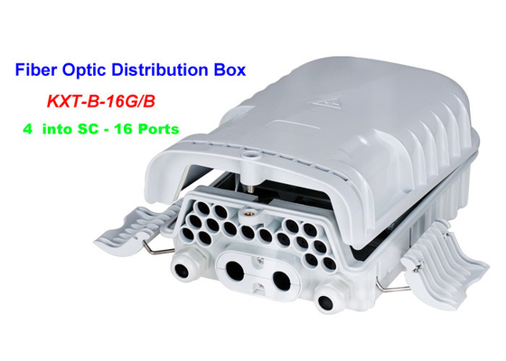 جعبه توزیع فیبر نوری 16 ~ 96 هسته FTTH 4 در SC 16 پورت پایه نگهدارنده دیواری