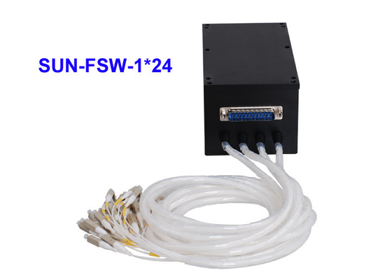 سوئیچ فیبر نوری 30 دسی بل با اتلاف بازگشت FSW 1x24 مکانیکی WDM 1x16 1x32 OM4