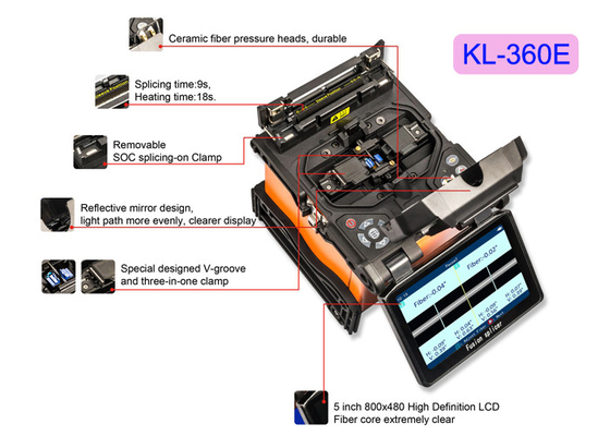 FTTH Handheld Fiber Optic Tools Splicer Electric Fusion Machine Power Optical KL-630E
