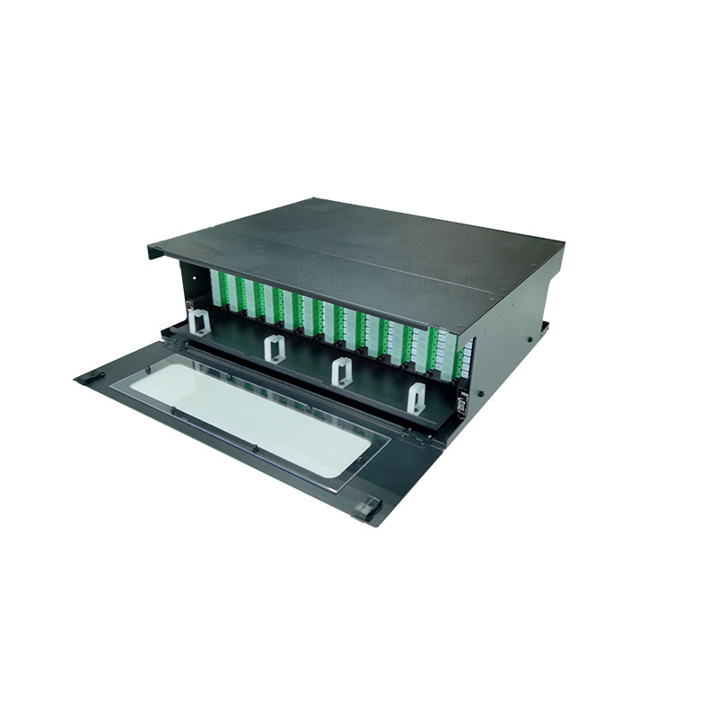 وصله پنل فیبر نوری روی رک ODF Junction Box 96 پورت نوع کشویی