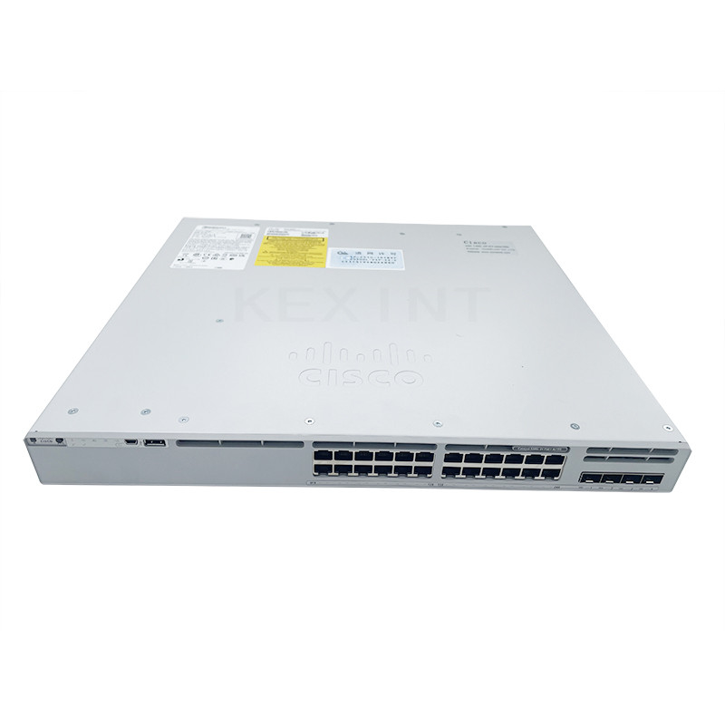 سوئیچ شبکه 24 پورت POE 4x10G C9300L C9300L-24P-4X-E ​​برای امنیت / اینترنت اشیا / ابر