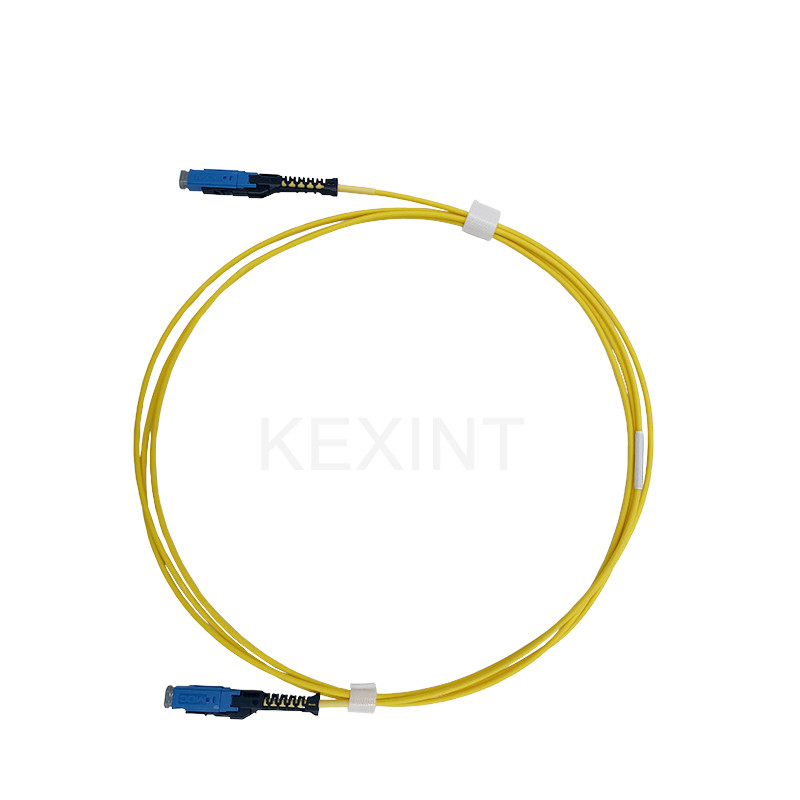 Uniboot 2.0mm 2 متر کابل های پیچ تک حالت G657A2 LSZH MDC-MDC / UPC